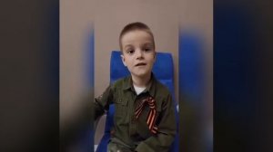 Военная песня "В землянке" в исполнении детей подготовительной группы