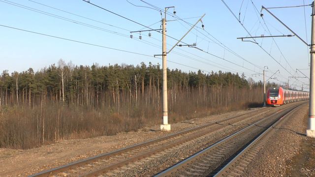 Сдвоенная Ласточка ЭС2г-041 и ЭС2г-016 смотреть онлайн