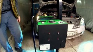 Nissan Primera P12 2003 g.Установка линз,окраска масок в чёрный мат!!!регулировка на стенде!