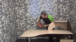 Подача. "Обратка" с верхним вращением (slow-mo)