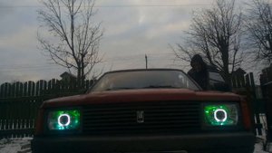 Биксиноновые фары на Москвич 2141