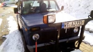 ВАЗ-2121-Нива в Германии в необычном ЗИМНЕМ "СКИНЕ" (VAZ-2121 Niva in Deutschland)