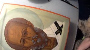 Как написать икону Святителя Николая. Пишем Лик. Борода.
