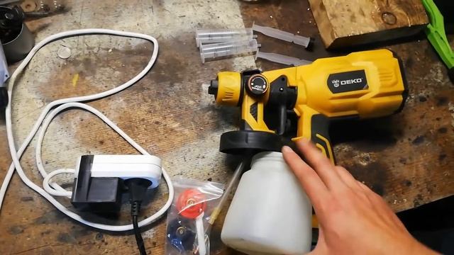 Обзор и доработка электрокраскопульта с Алиэкспресс DEKO. Переноска с регулятором напряжения. смотреть онлайн