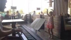 Little girl dancing