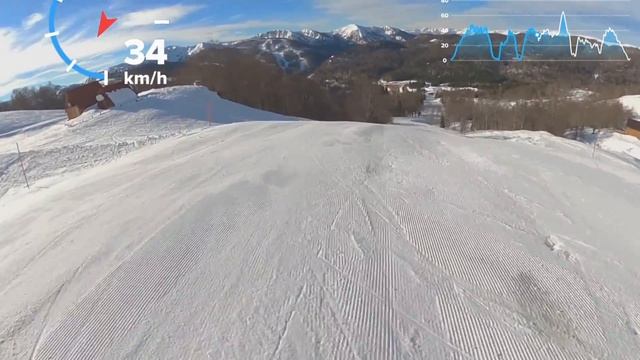 Relaxing skiing with gopro max 360, Kolasin 1600 Montenegro смотреть онлайн