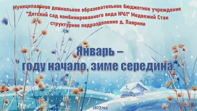 деревня Лаврики - ЯНВАРЬ 2023