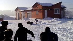 Покатушки на мотосабаке ураган волк .