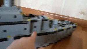Бронепалубный крейсер (броненосец) из конструктора Lego