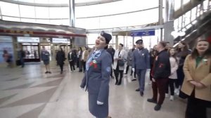 Песенный флешмоб на станции Минск Пассажирский 2023