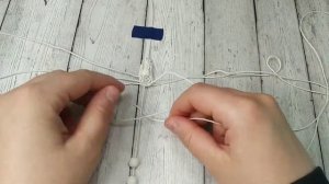 Браслет Шамбалы???  вощеный шнур и белая лава