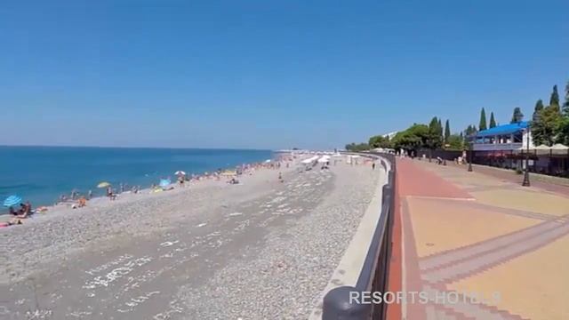 Пляж и Набережная У Олимпийского Парка в Адлере смотреть онлайн