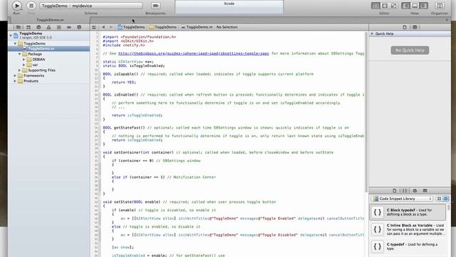 Xcode project template for building SBSettings Toggle смотреть онлайн