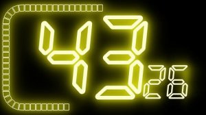 100 SECONDS Colourful NEON Countdown Timer [ BIG NUMBERS ]