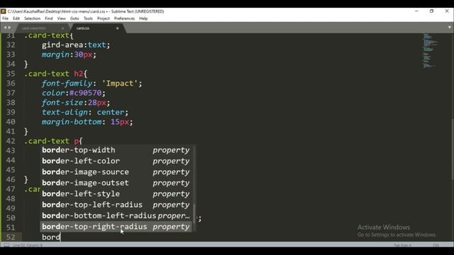 Cards design using HTML and CSS | create card  with hover effect in html & CSS  | html card tutoria