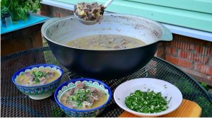 ШУРПЕ ПО ЧУВАШСКИ В КАЗАНЕ НА КОСТРЕ