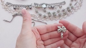 250. Винтажные украшения с кристаллами и без. Джоан Риверс,Коро,Киркс Фолли,Безель.