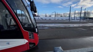 Новинка! Трамвай 71-932 "Невский". Обкатка