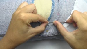 Дырка на джинсах?! КАК красиво и аккуратно зашить ДЫРКУ НА ДЖИНСАХ вязание нерегулярной сетки