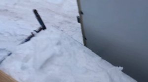 Убираем лёд с фургона?ГАЗЕЛЬ НЕКСТ 6МЕТРОВ!!!