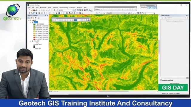 ArcGIS Lesson 3-Creation of Slope map, Aspect map, Hillshed, Contour map & Watershed Delineation. смотреть онлайн