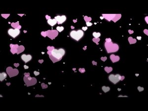 Красивые розовые сердечки фон - футаж для видео монтажа. | Футажи для монтажа розовое сердечко