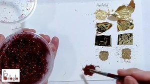 Обзор ПОТАЛИ: фольгированная, полимерная, поталь вата, трансферная. И обзор КЛЕЯ ДЛЯ ПОТАЛИ.