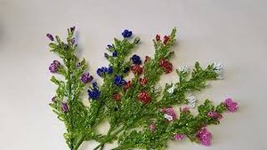 Цветы из бисера. Весенний  букет. Мастер класс. Пошаговый мк для начинающих.