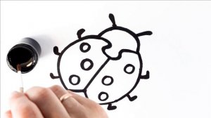 Как нарисовать БОЖЬЮ КОРОВКУ / мультик раскраска БОЖЬЯ КОРОВКА  для детей / Раскраски малышам