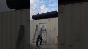 Работа дизель генератора на пиролизном топливе из шин. 1.6 мгвт.