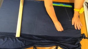 Как сшить халат на запах с шалевым воротником. Раскрой сразу на ткани для любого размера.mp4