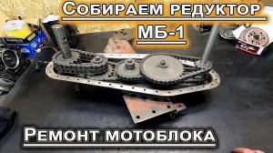 Мотоблок МБ-1 ремонт редуктора