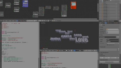 LIVENODING 897 / WordCloud Inkscape SVG XML Parsing