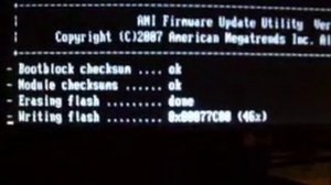 Updating BIOS on ECS A780GM-A in MS-DOS