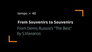 From Souvenirs to Souvenirs - Demis Russos - Guitar Tabulature (Guitar Cover)