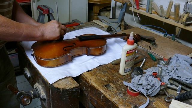 Geigen Reparatur / Ремонт скрипки./ смотреть онлайн