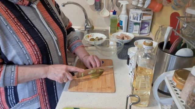 393. Салат всего из 3-х ингридиентов!🍗🥒🧅 И, на удивление, это очень вкусно!!!👍😋🤗Минск. Беларусь.