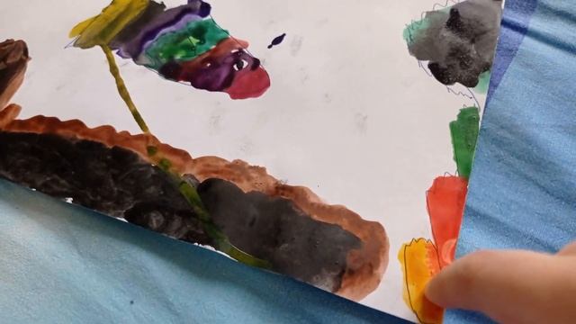 как нарисовать очень красивую картину с рифом. смотреть онлайн