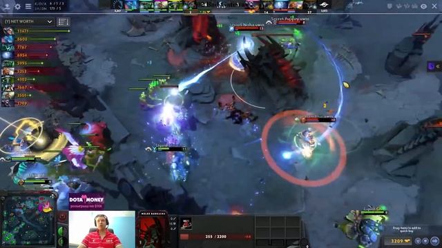 ПАПИЧ ОРЁТ С КЕРРИ ВИСПА! Папич Комментирует Liquid Vs Secret 1 игра
