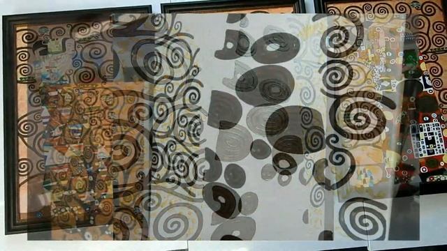 Модульная картина в стиле модерн (Густав Климт) смотреть онлайн