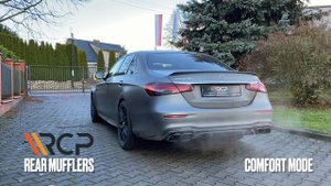 Mercedes-Benz E63S AMG W213 FL | RCP Exhausts | Rear Mufflers