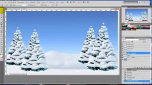 Фотошоп урок "Сугробы"