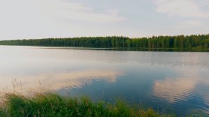 Рыбалка где - то на озере в Республике Коми. Красота севера.