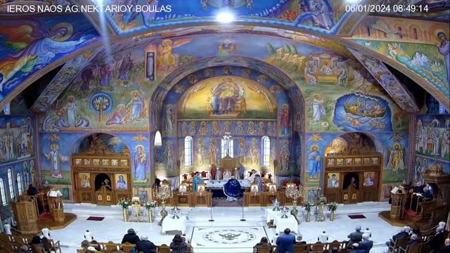 Τα Άγια Θεοφάνεια, 06.01.2024, Ι. Ν. Αγίου Νεκταρίου Βούλας смотреть онлайн