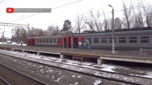 Грузовой состав и электропоезда на станции Шиферная // март 2022 // @dmitrii021293