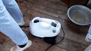 Отмываем старую деревянную дверь пароочистителем Karcher SC 3 EasyFix Premium