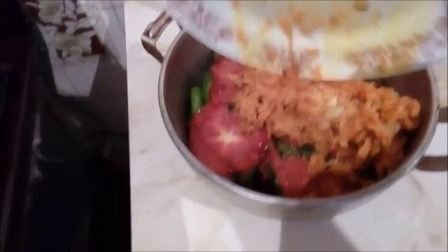 Осеннее блюдо баклажаны с рисом