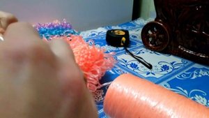 Ручки для мочалки шнур гусиничка крючком