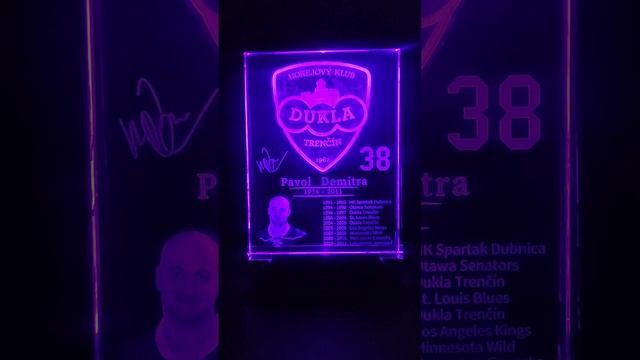 Pavol Demitra _3D real face Dukla Trencin... in crystal