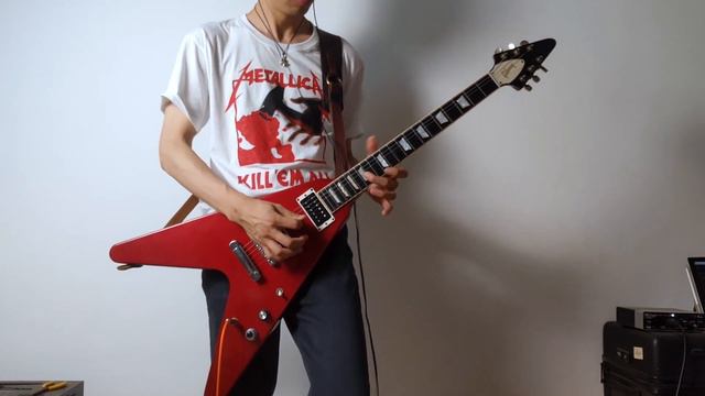 Metallica the call of kutlu guitar cover gibson flying V epiphone 电吉他solo смотреть онлайн
